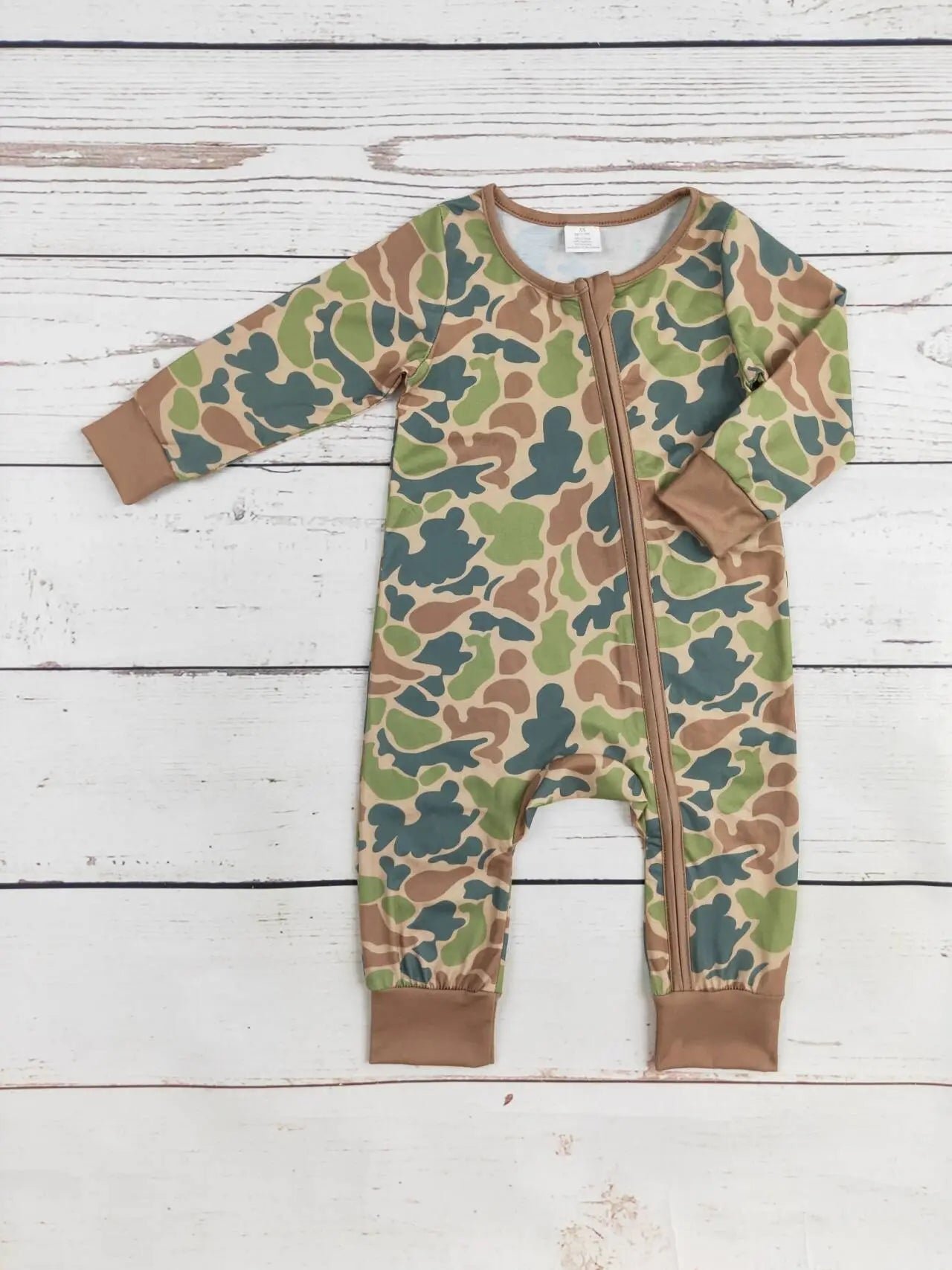 Baby Camouflage Zip Sleeper