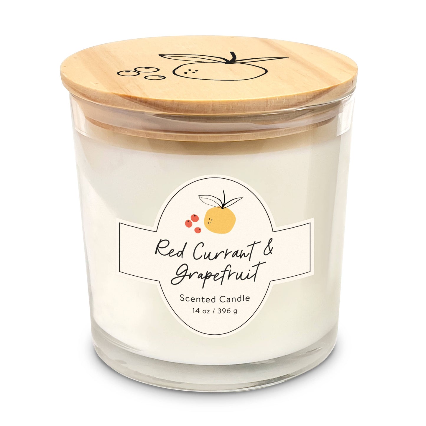 Red Currant & Grapefruit Double Wick Candle 14 oz.