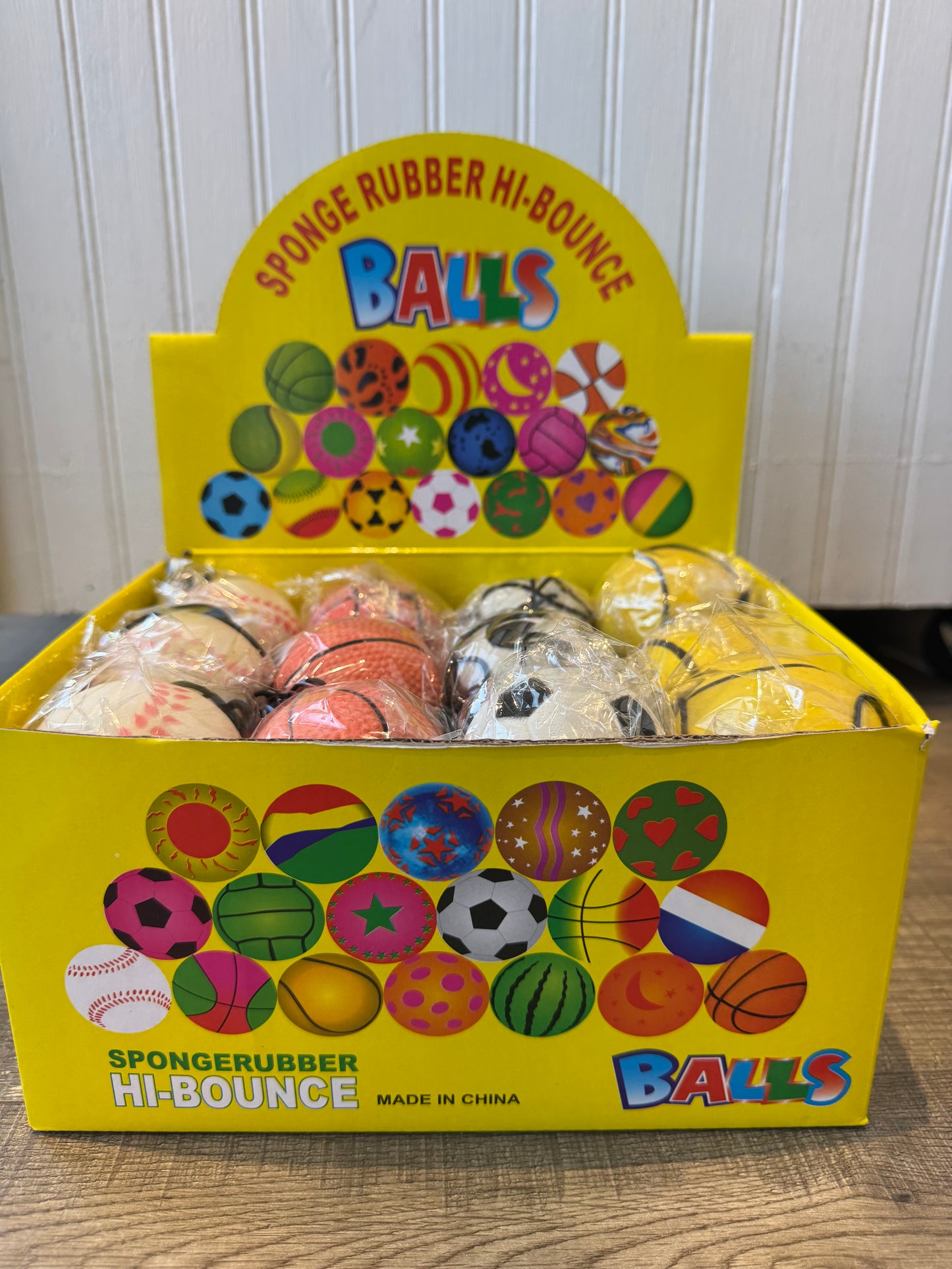 Bouncing rubber balls