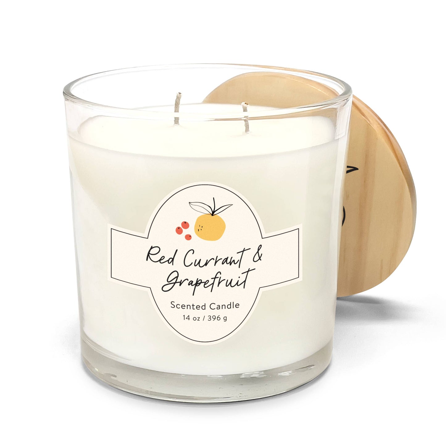 Red Currant & Grapefruit Double Wick Candle 14 oz.