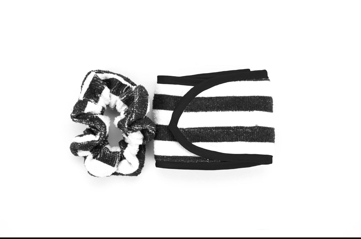 Lemon Lavender High & Dry Microfiber Scrunchie/Headband Duo