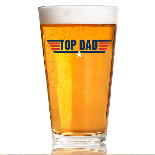 Top Dad Pint Glass