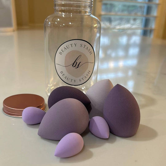 Makeup Beauty Blender Bottle: Purples