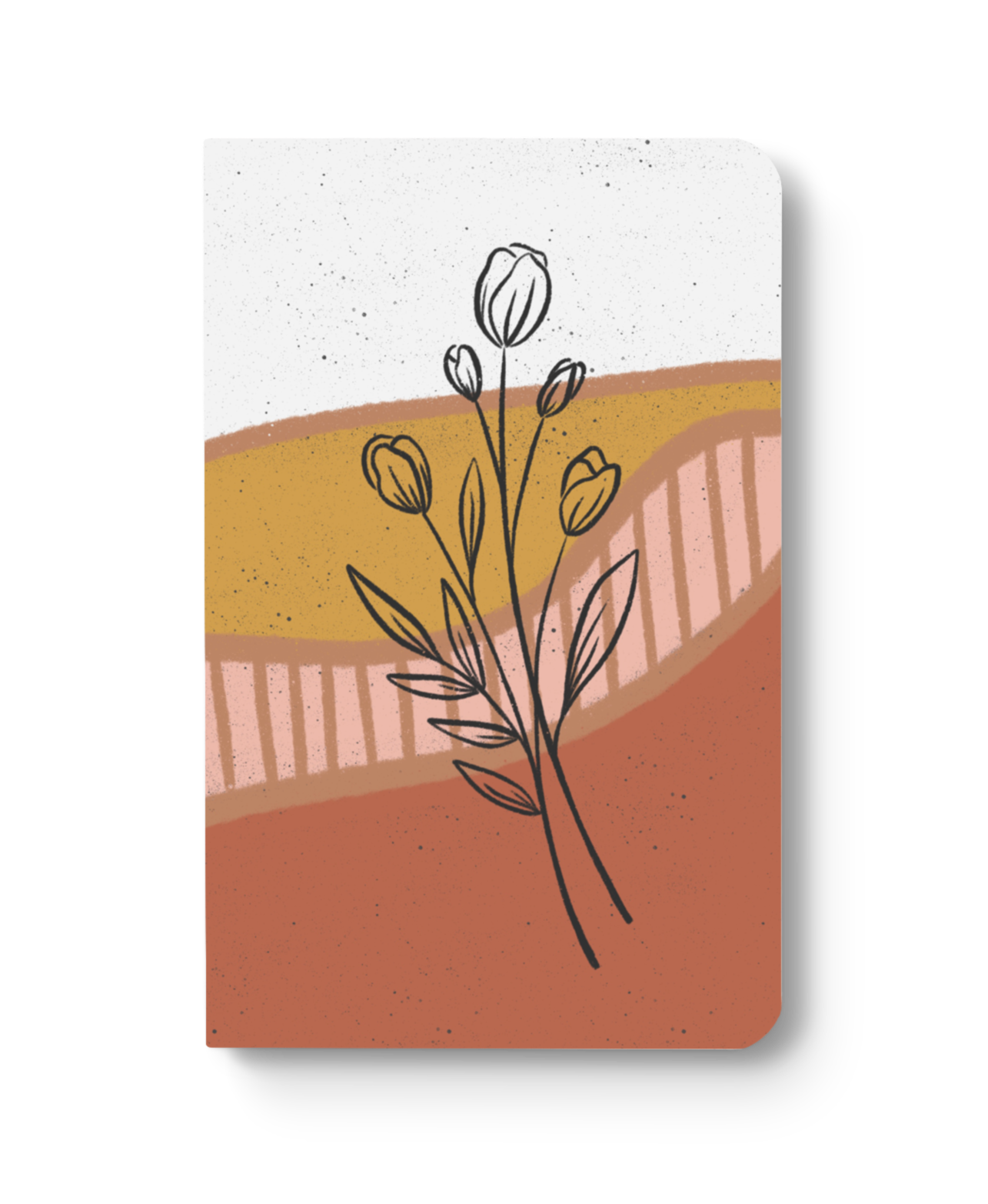 Boho Tulips Dotted Journal Notebook