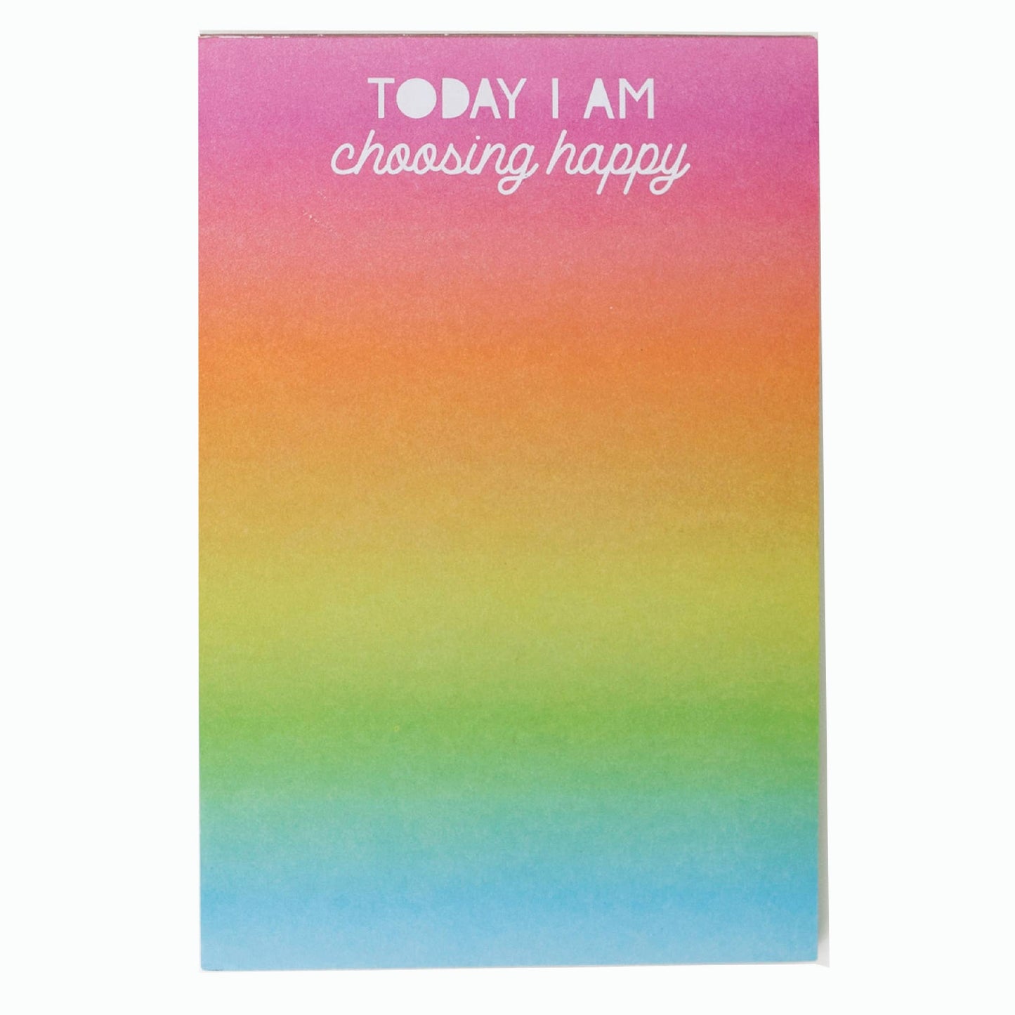 Choose Happy 4x6 Notepad