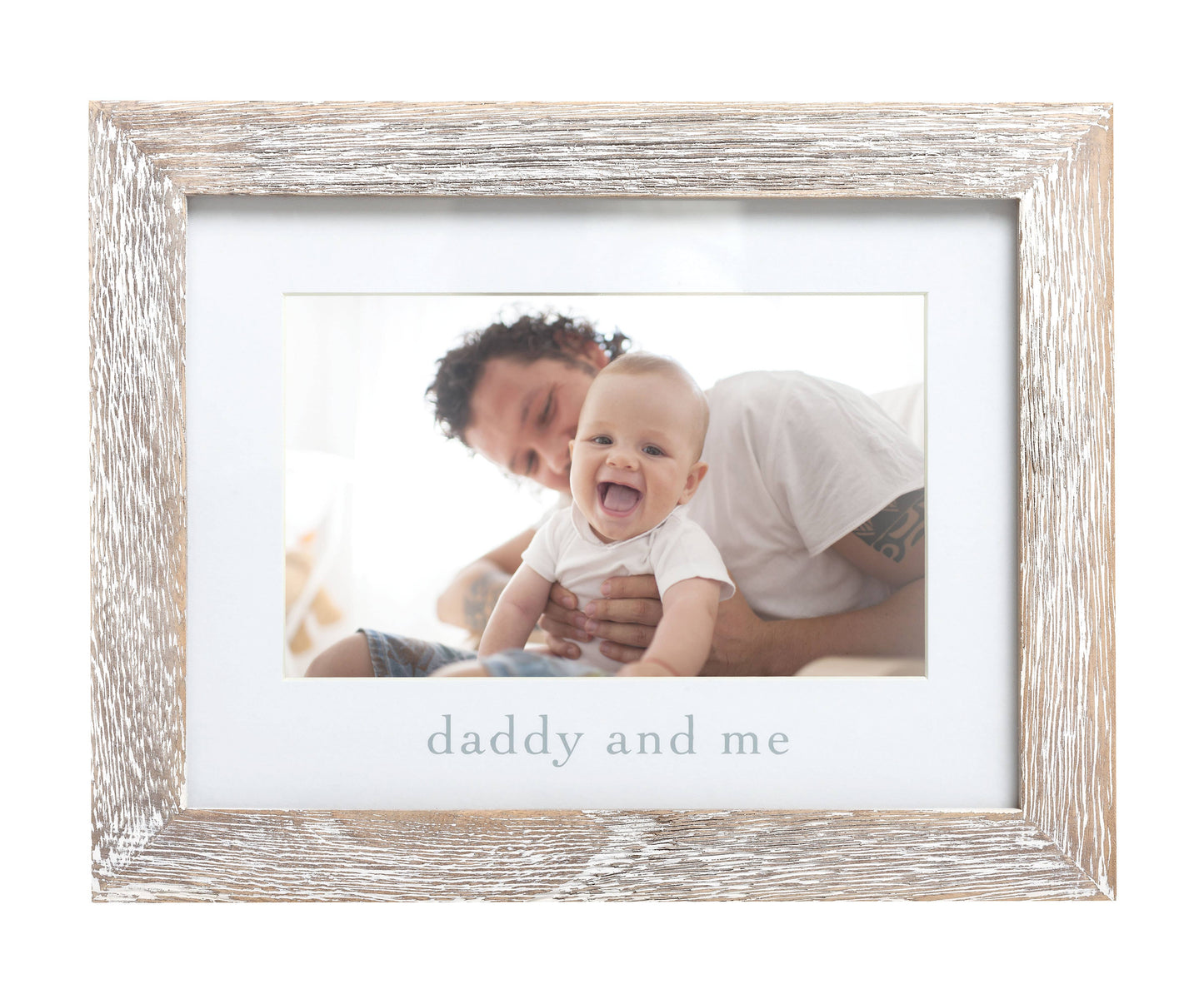 Daddy and Me Sentiment Frame, Rustic