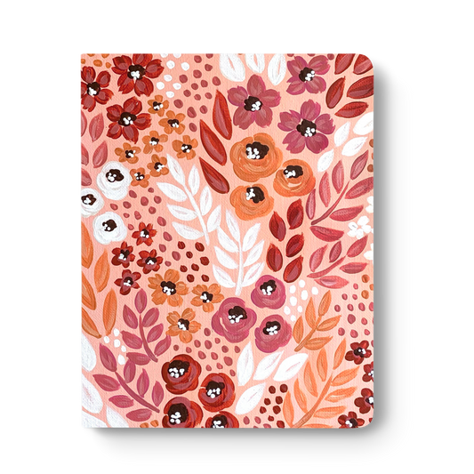 Harvest Floral Layflat Lined Journal Notebook 8.5x11in.