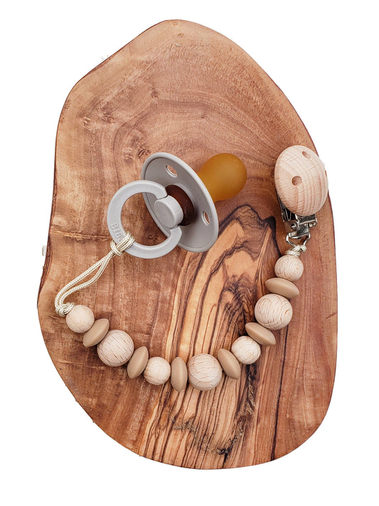 Chai Pacifier clip with Teether Toy