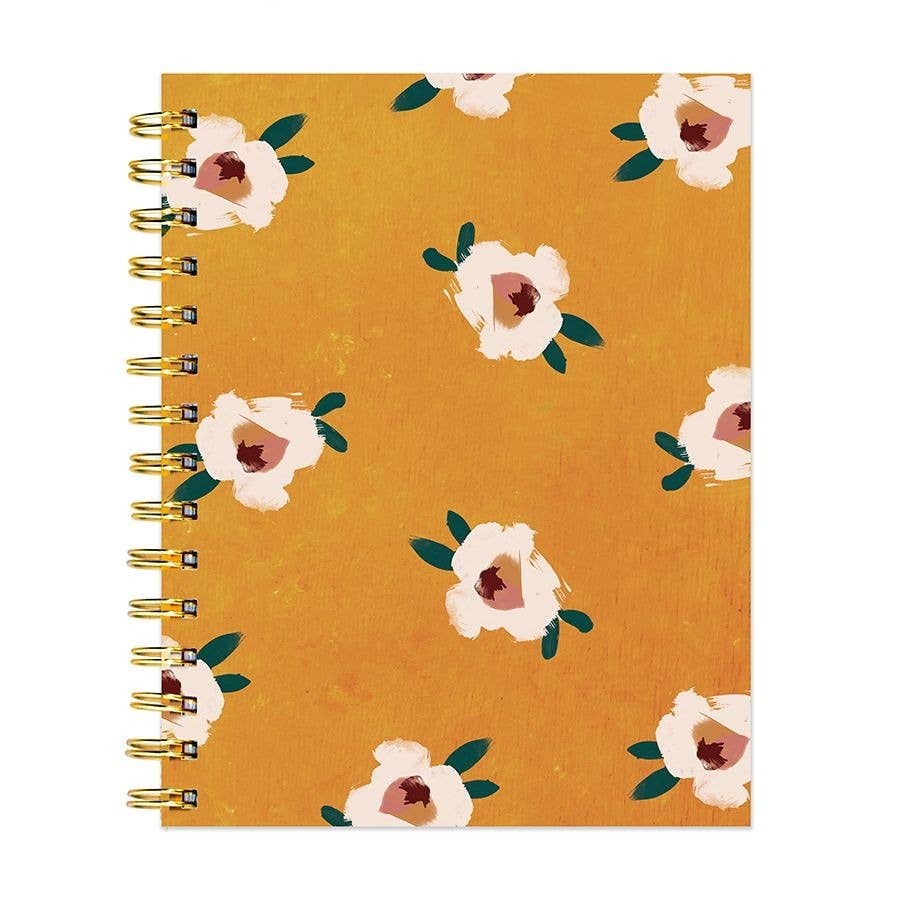Sahara Floral Boho Spiral Lined Journal