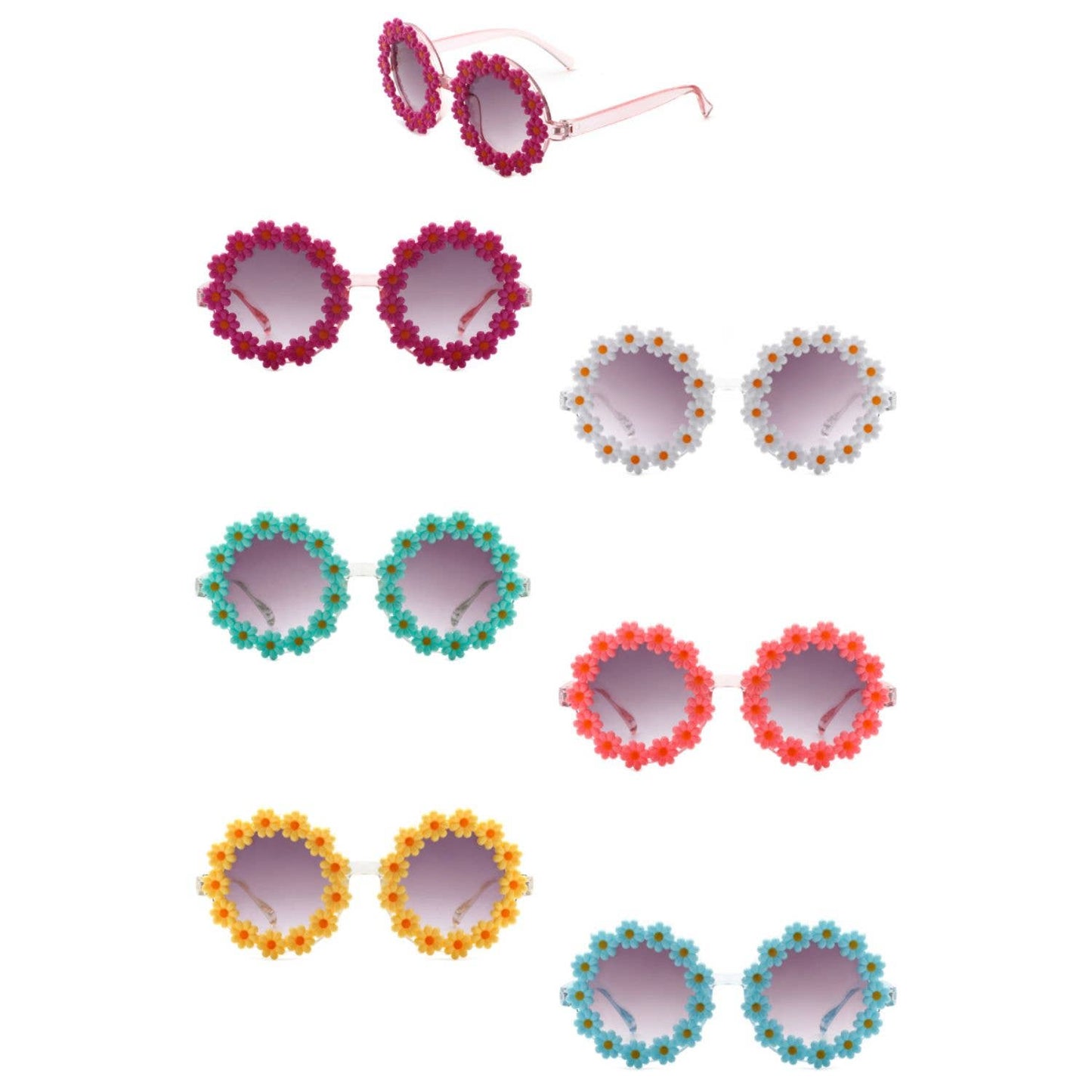 Girls Cute Daisy Flower Design Kids Children Sunglasses