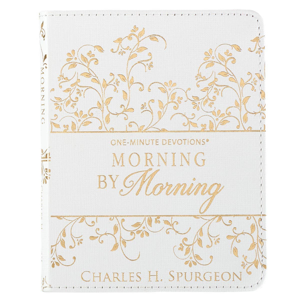 Morning by Morning White Faux Leather One-Minute Devotions