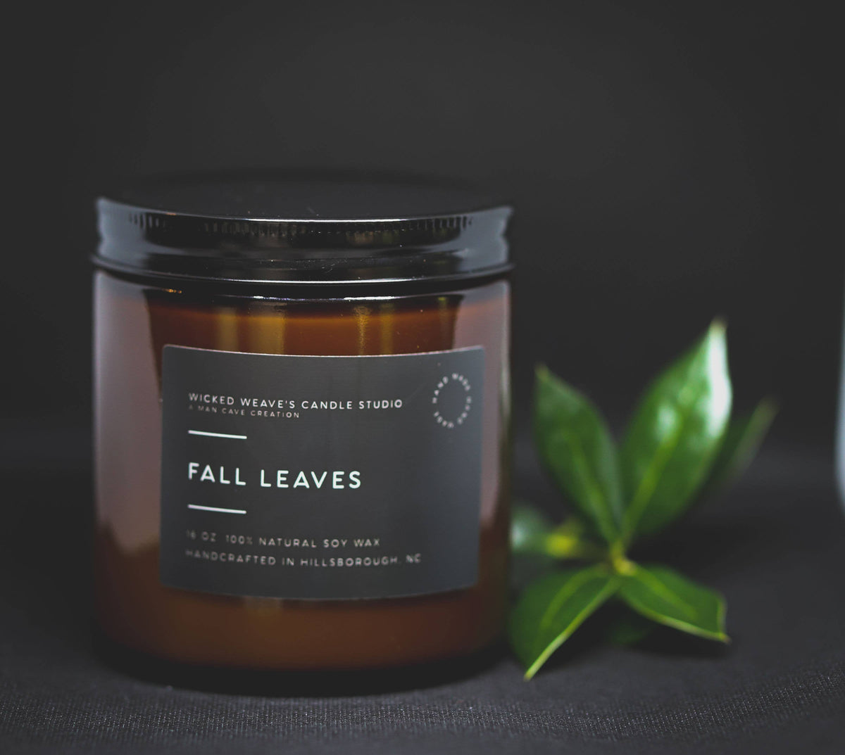 Fall Leaves Soy Wax Candle 4 oz