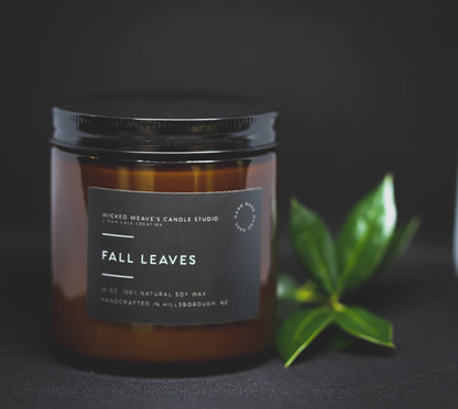 Fall Leaves Soy Wax Candle 4 oz