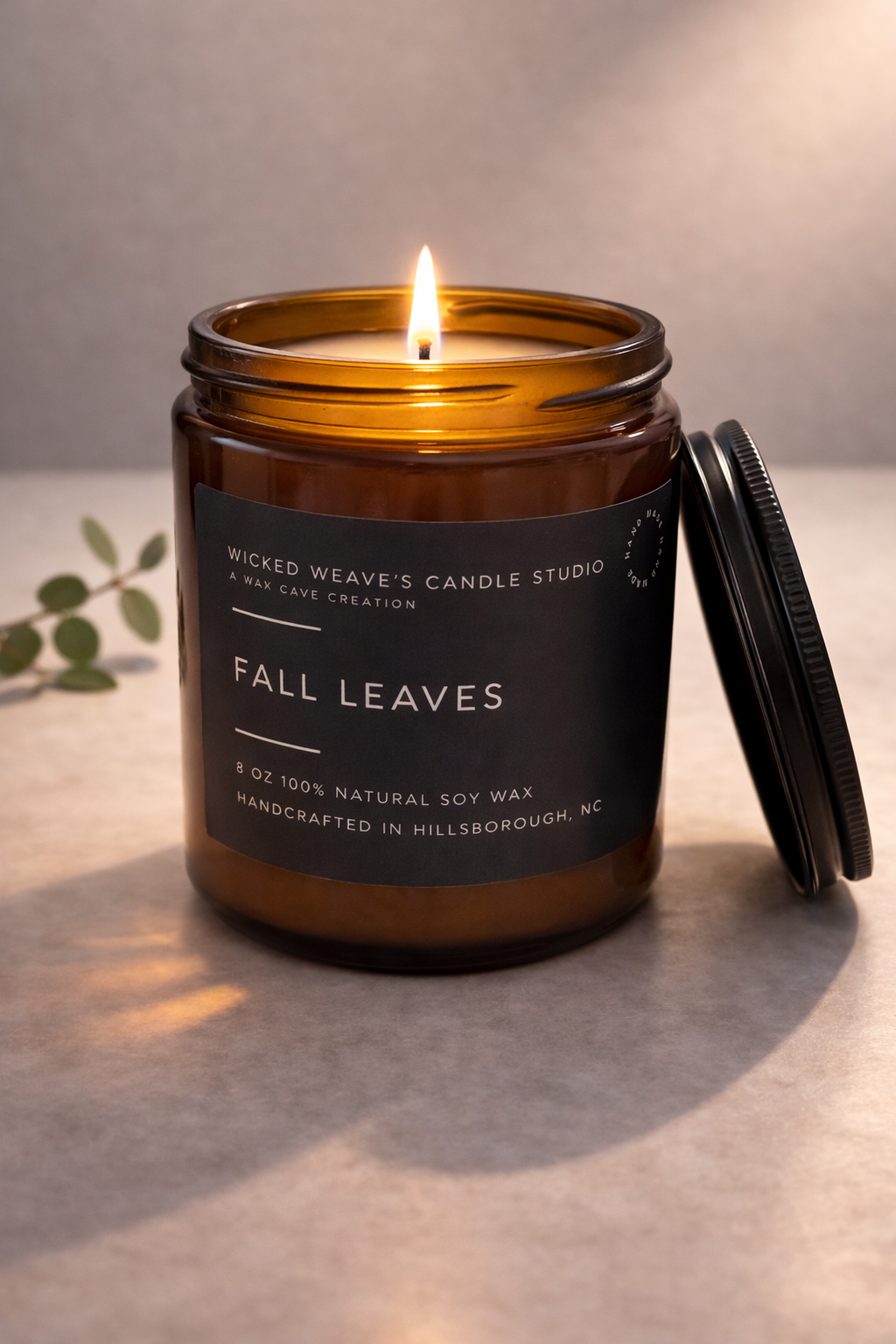 Fall Leaves Soy Wax Candle 4 oz