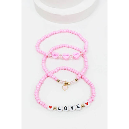 LOVE Seed Beaded Bracelet