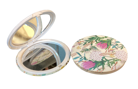 Floral Compact Mirror