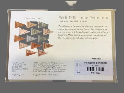 milestone pennants