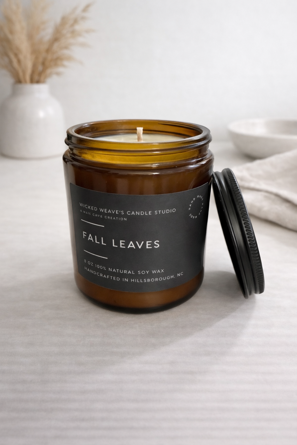 Fall Leaves Soy Wax Candle 4 oz