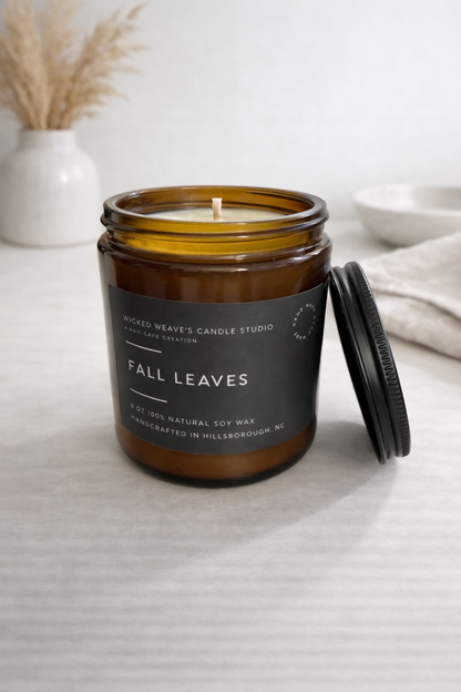 Fall Leaves Soy Wax Candle 4 oz