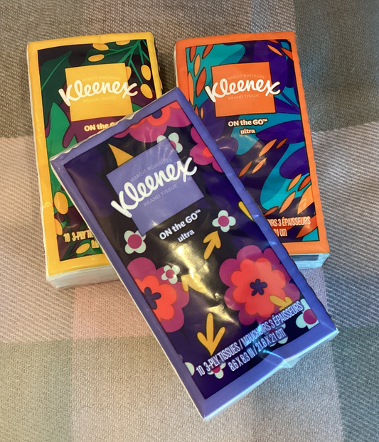Kleenex on the go