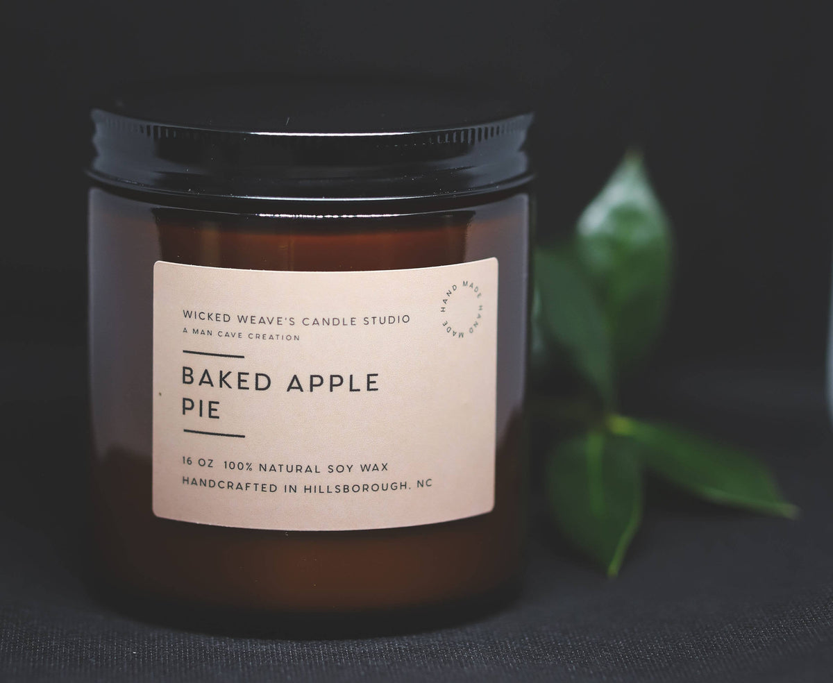 Baked Apple Pie Soy Wax Candle 4 oz