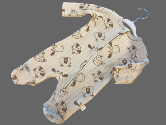Brown Woodland Creatures Onsie Newborn