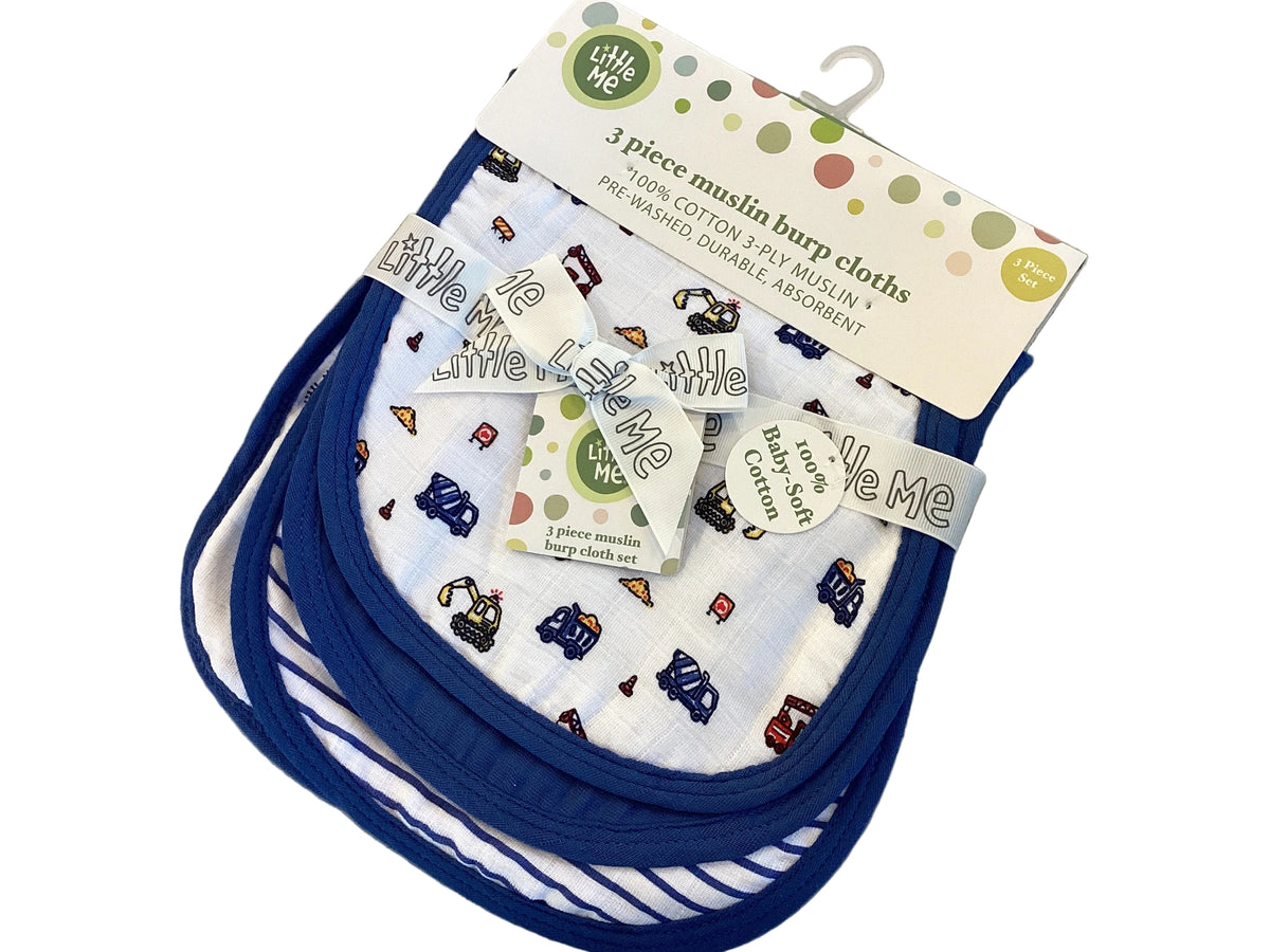 Muslin Burp Cloths 3 Piece Set
