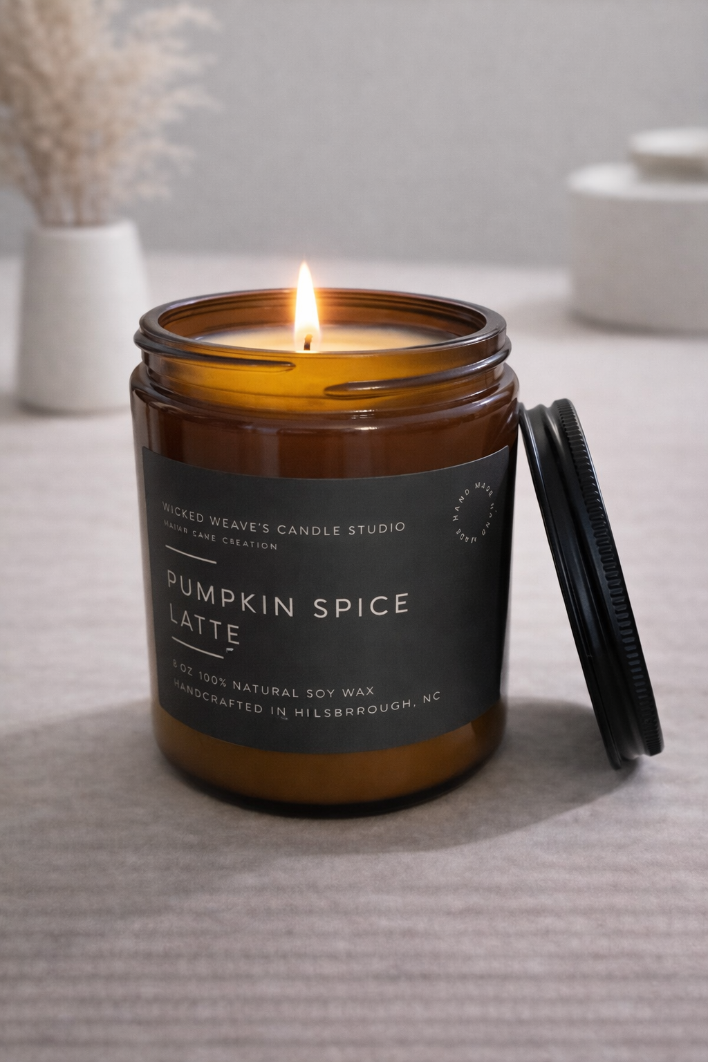 Pumpkin Spice Latte Soy Wax Candles 4 oz
