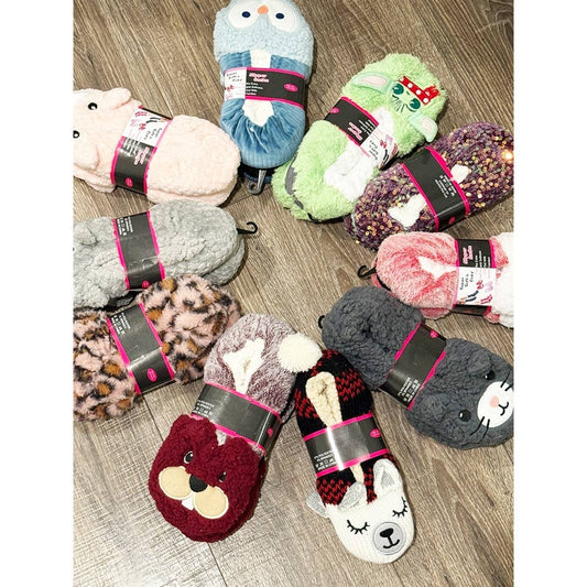 Animal Theme Non Slip Winter Indoor Slipper