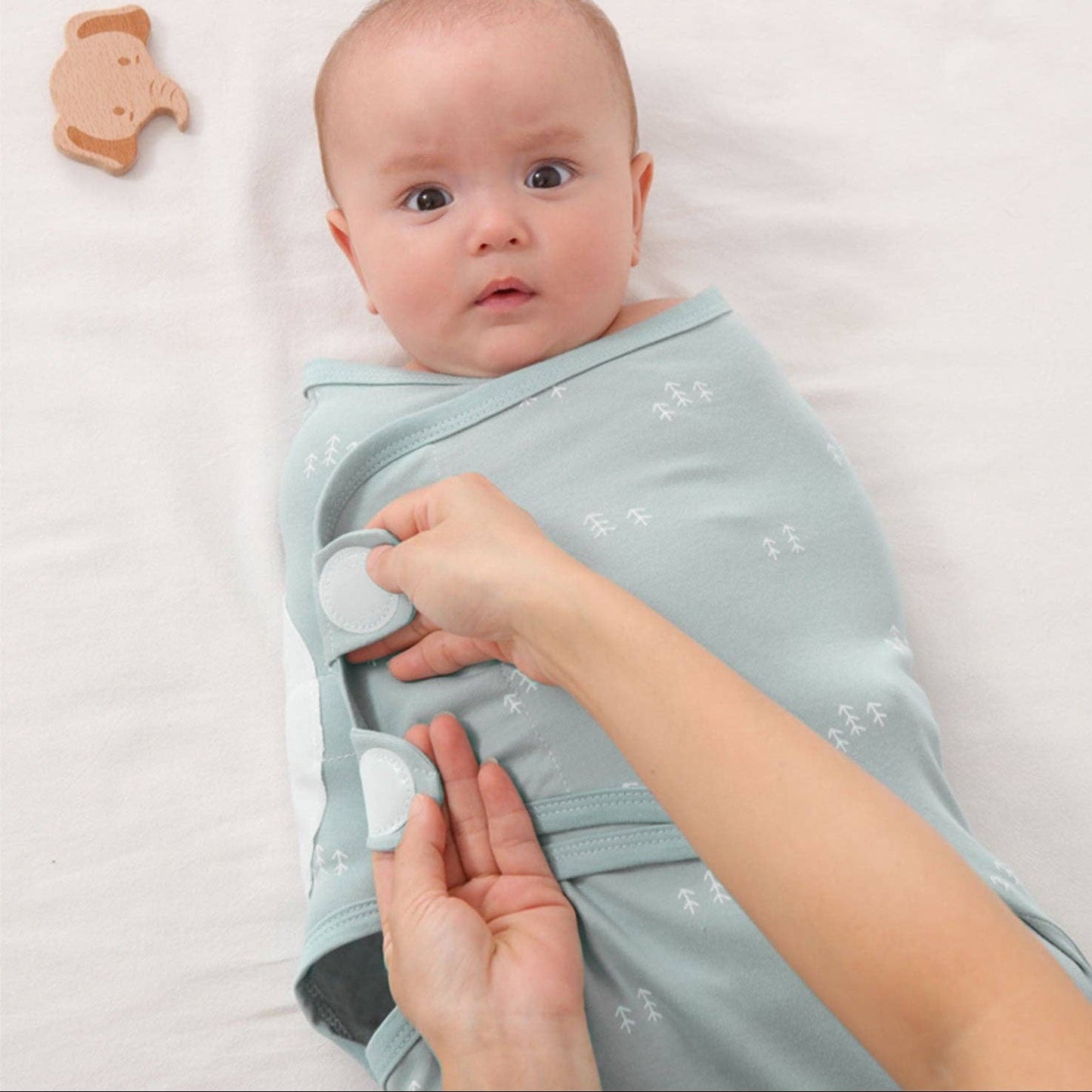 All-Season Cotton Baby Swaddle Blanket with Cute Print