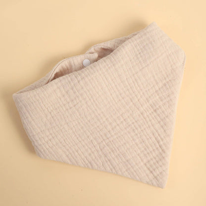 4-Layer Waterproof Baby Triangle Bib - Reversible