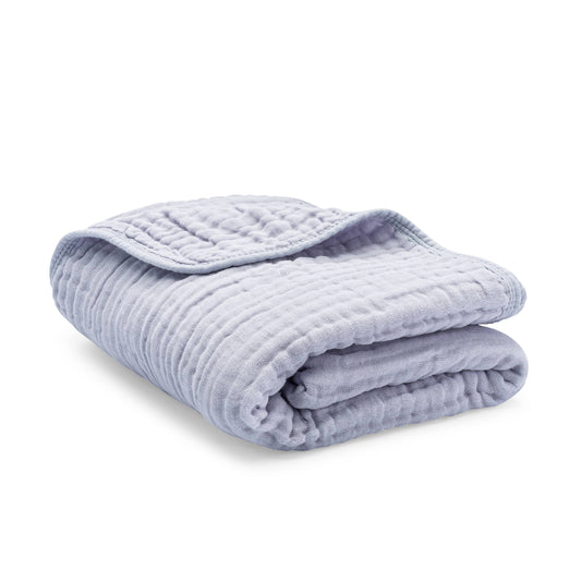 Adult Muslin Cotton Blanket- Slate Gray