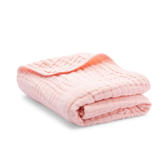 Adult Muslin Cotton Blanket- Pink